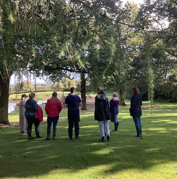 outdoor workshop in a rural escape at Toolerstone