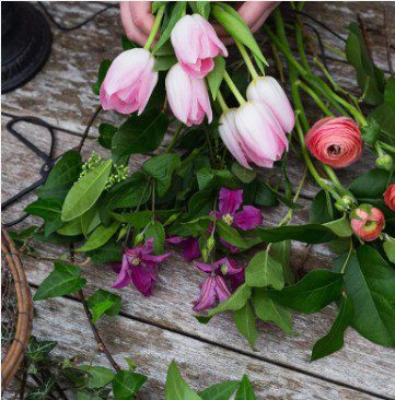 flowers for a spring floristry workshop